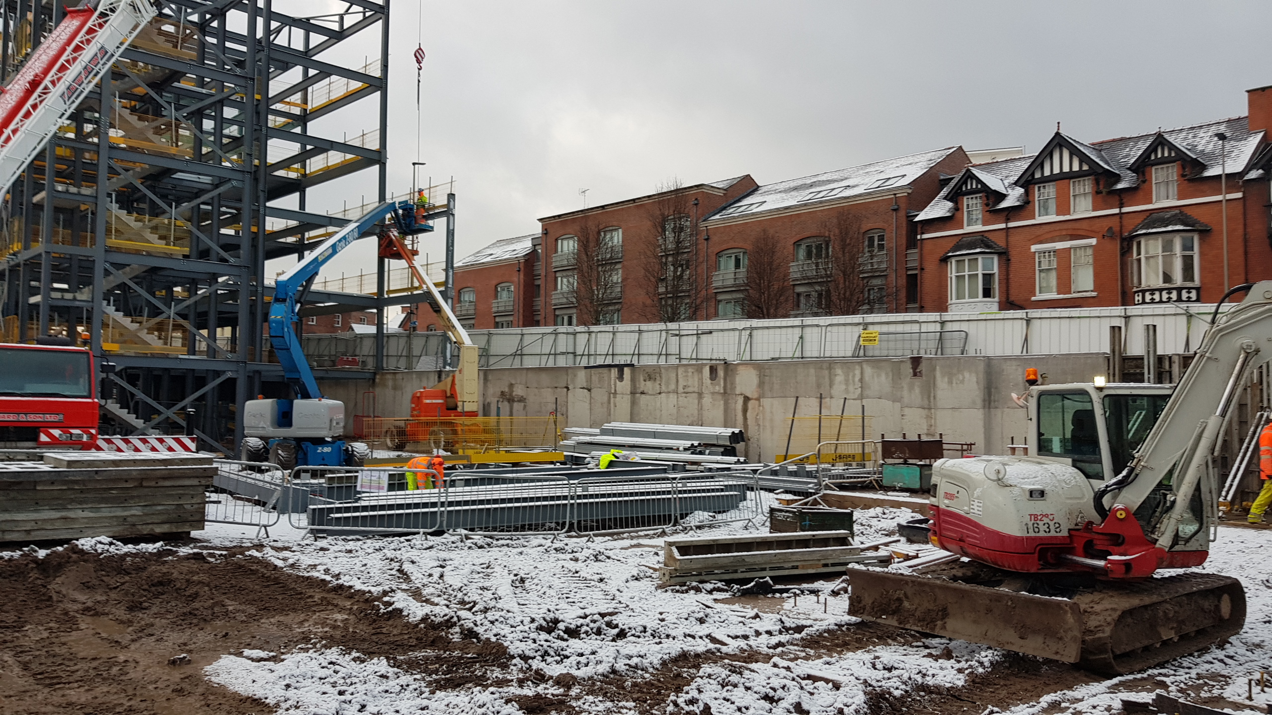 Groundworks and structural construction at Belong Chester