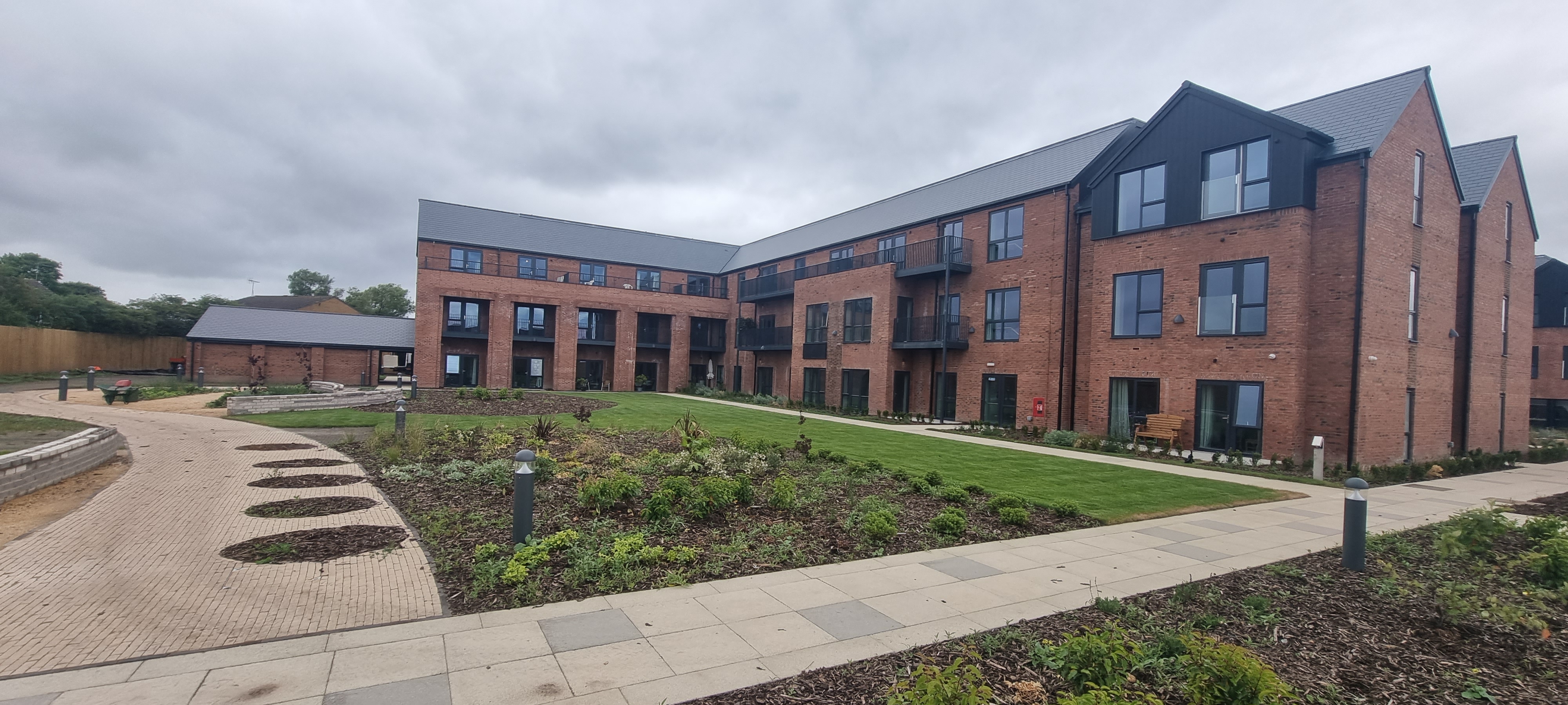 Apartments overlooking the gardens at Poppyfields